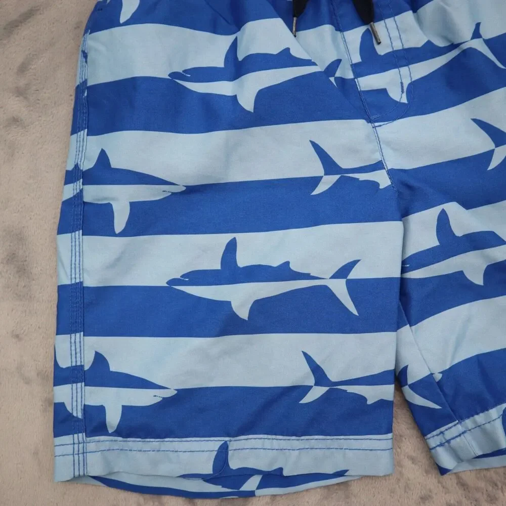 Gymboree Shorts Boys 6 Blue Dolphin Drawstring Stretchable Waist Bottoms